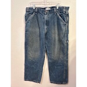 Carpenter Jeans Blue Denim Work Utility Pants‎